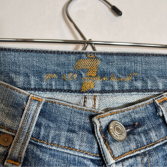 7 for all mankind flare denim jeans 26 U075055U-055U - Picture 6 of 13